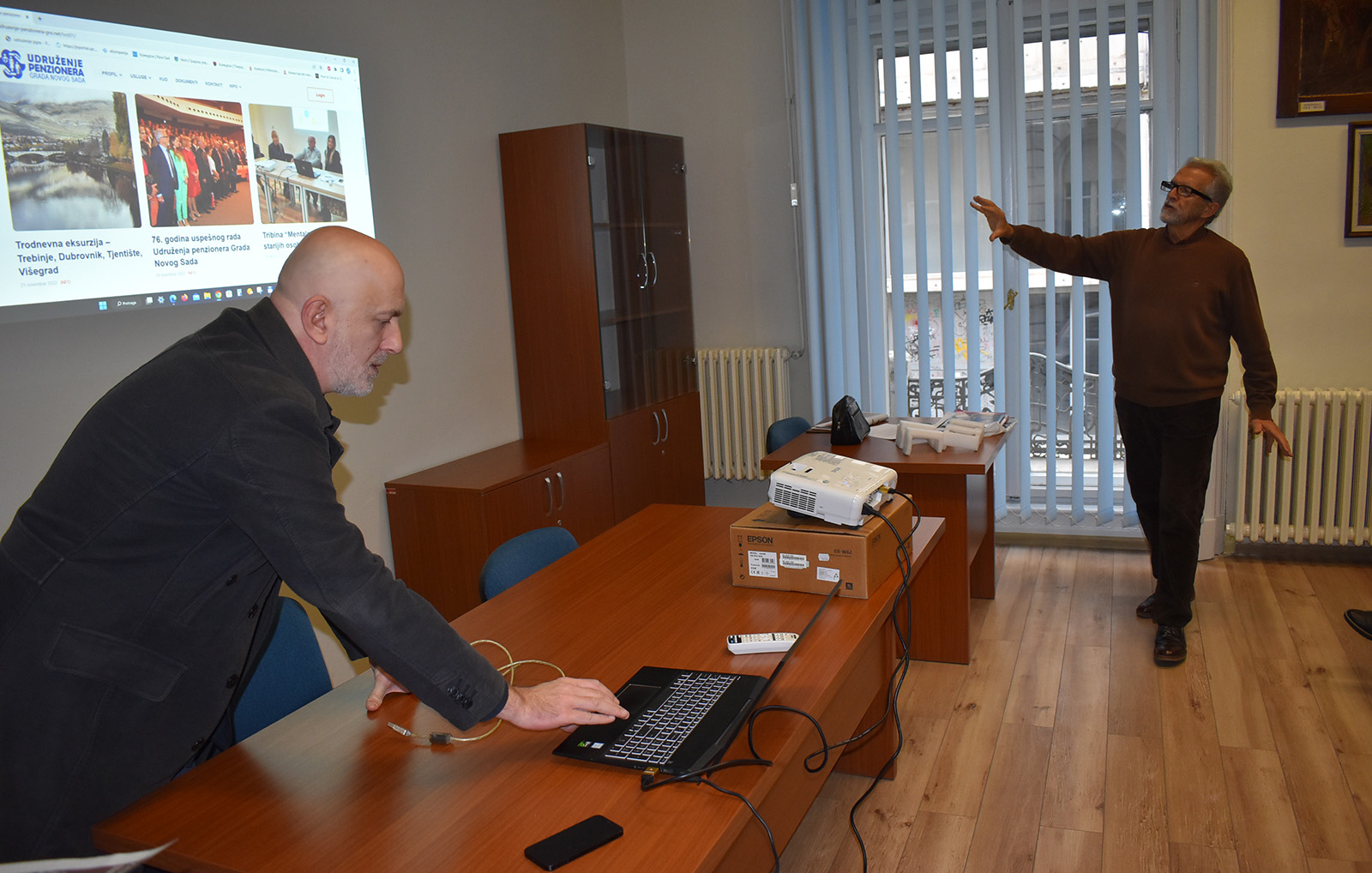 Željko Dabović, Axiom - prezentacija novog sajta Udruženja penzionera Grada Novog Sada