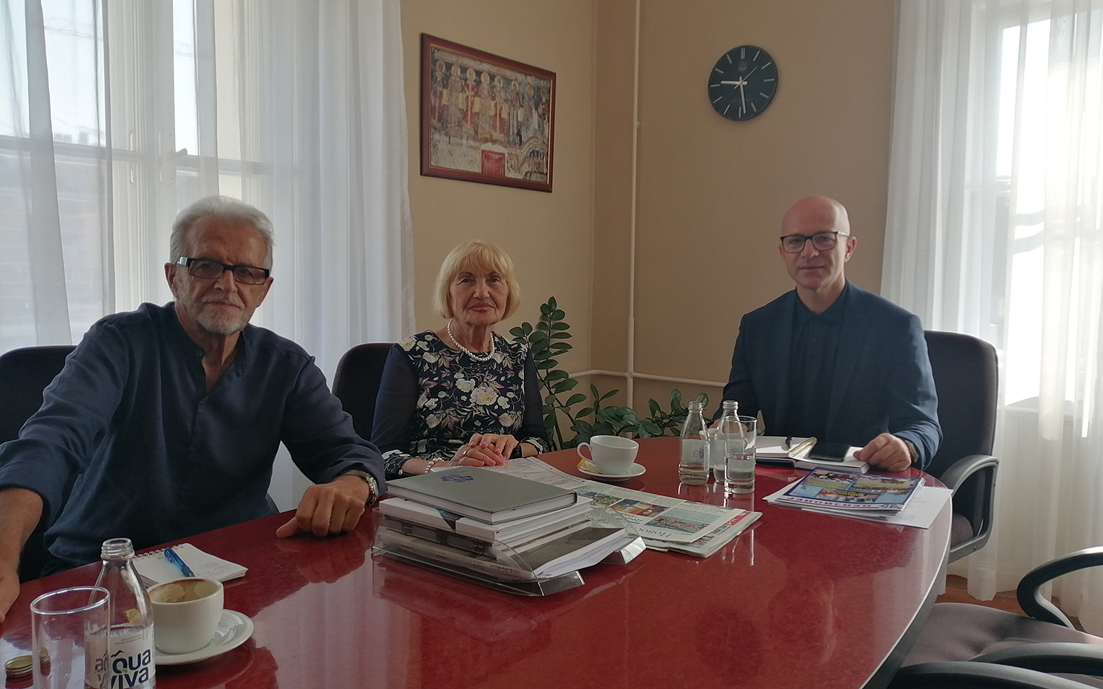 Član Gradskog veća zadužen za kulturu Dalibor Rožić primio predsednicu Udruženja enzionera Grada Novog Sada Milenu Žarković